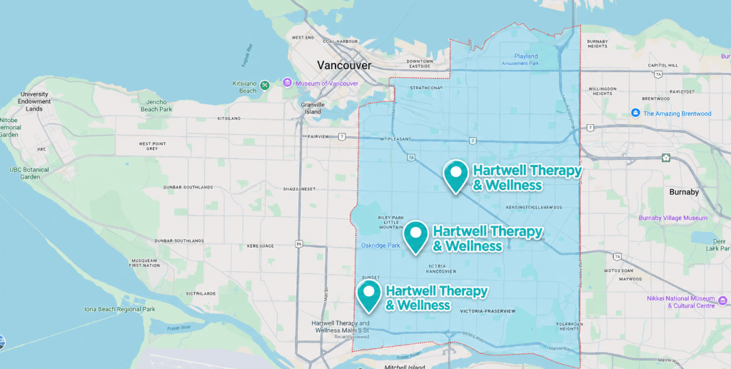 East Vancouver Hartwell Therapy Locations